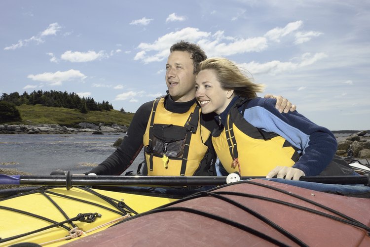 Los listones se usan para fijar cuerdas de seguridad sobre el kayak.