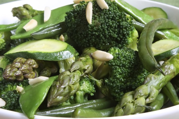 Vegetales verdes salteados.