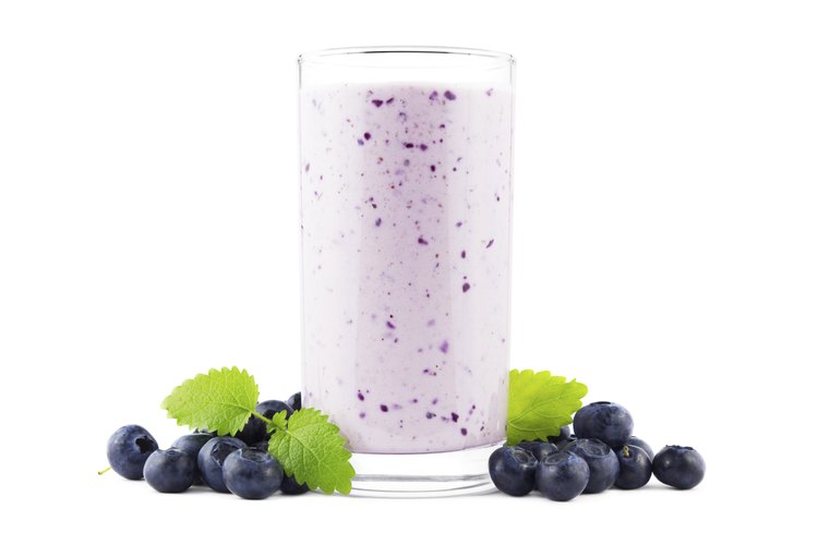 Batido de arándanos.