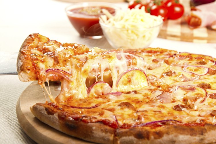 Rebanada de pizza casera