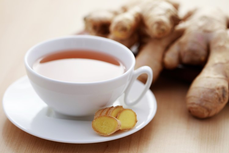 Té de raíz de jengibre.