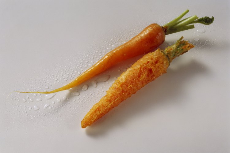 Las zanahorias son ricas en beta-caroteno.