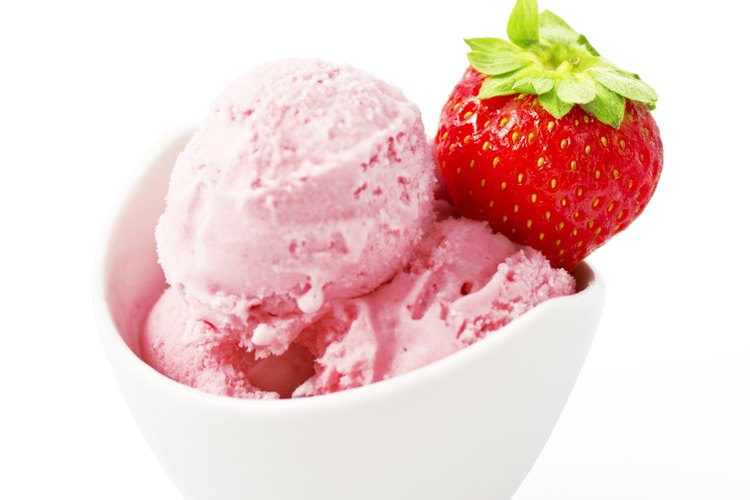 Tazón con helado.