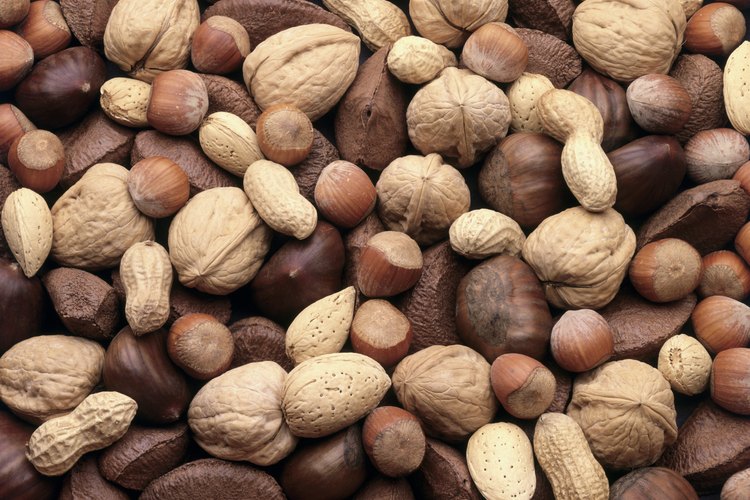 Come nueces antes de un entrenamiento.