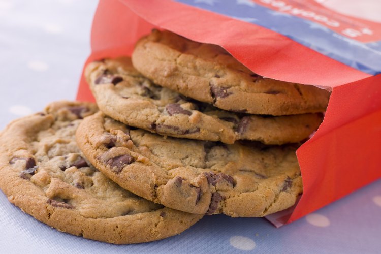 Bolsa de galletas de chocolate