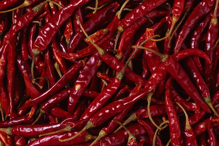 Los pimientos picantes son la fuente de la capsaicina.