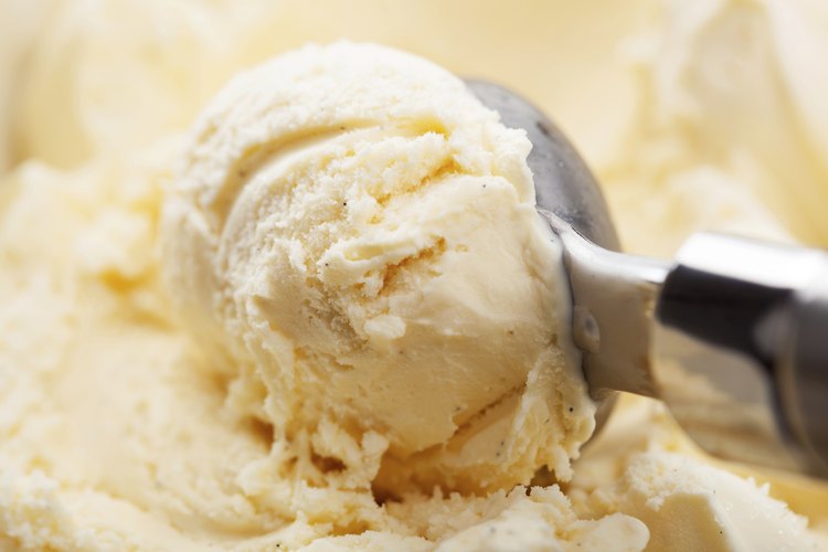 Helado de vainilla.
