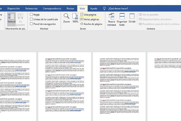 Cómo dividir el papel en cuatro en Microsoft Word