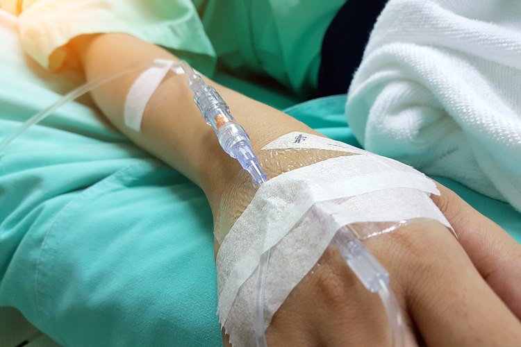 Paciente con endovenosa