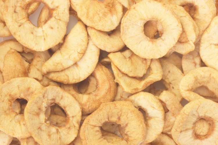 Las manzanas deshidratadas pueden guardarse hasta por 1 año.