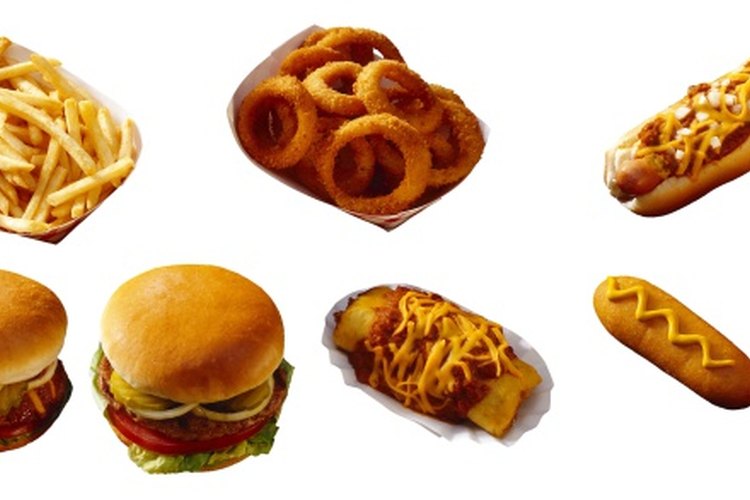Muchas comidas rápidas se cocinan en grasas trans.
