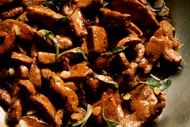 Las carnes como el hígado tienen un alto contenido de hierro para la dieta.