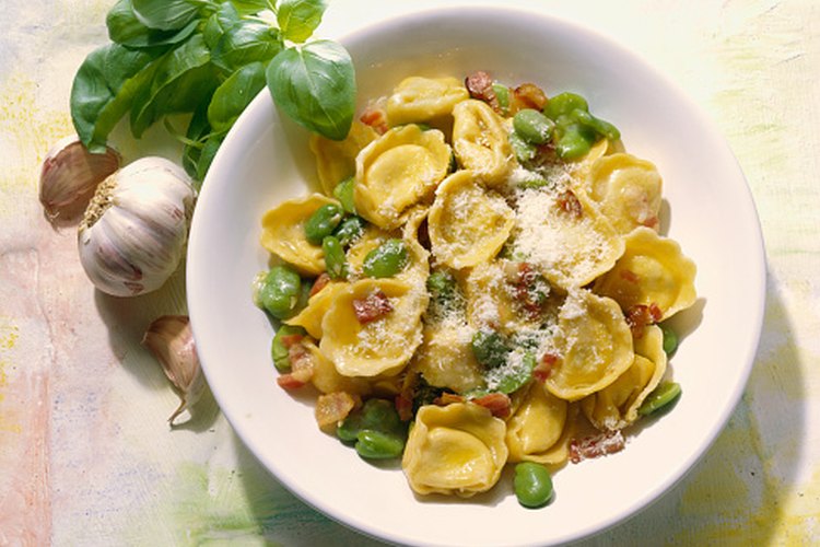 Tortellini y ravioli son las pastas congeladas más comunes.