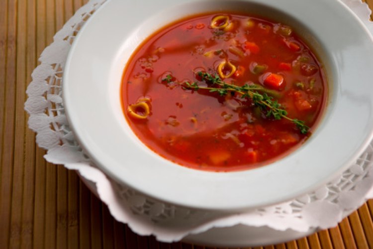 La sopa puede mantenerse en la nevera por un par de días.
