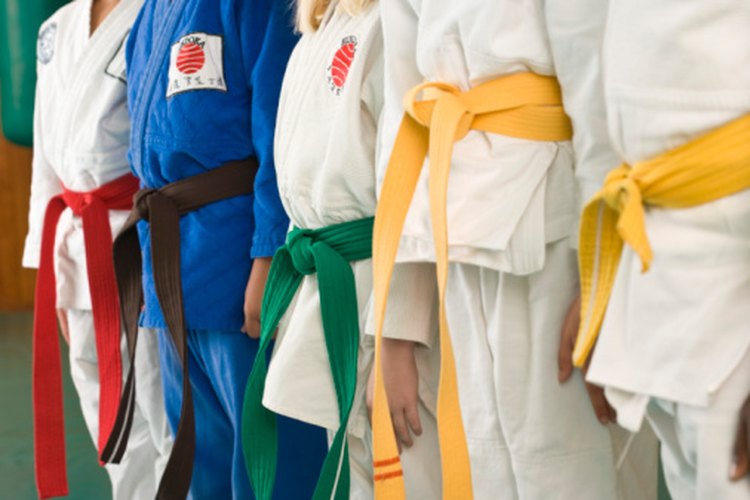 En judo, el color del cinturón denota la experiencia del usuario.