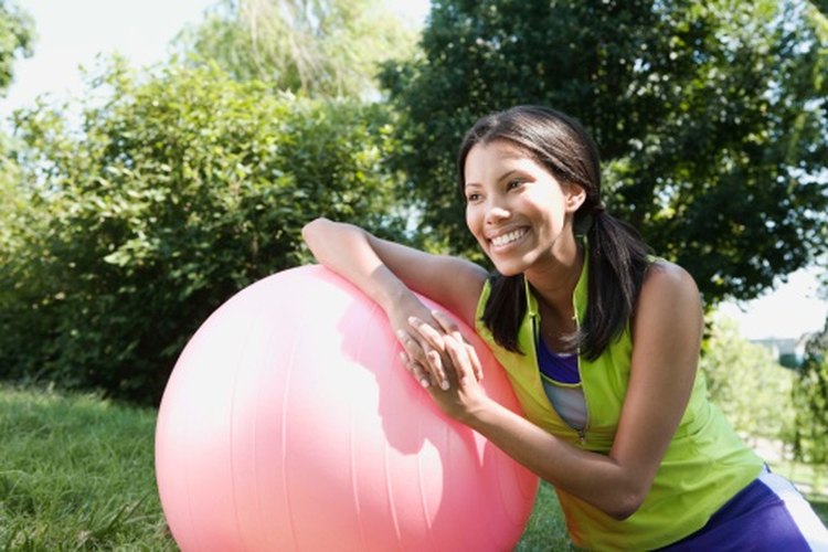 Aprende a desinflar tu pelota de ejercicios.