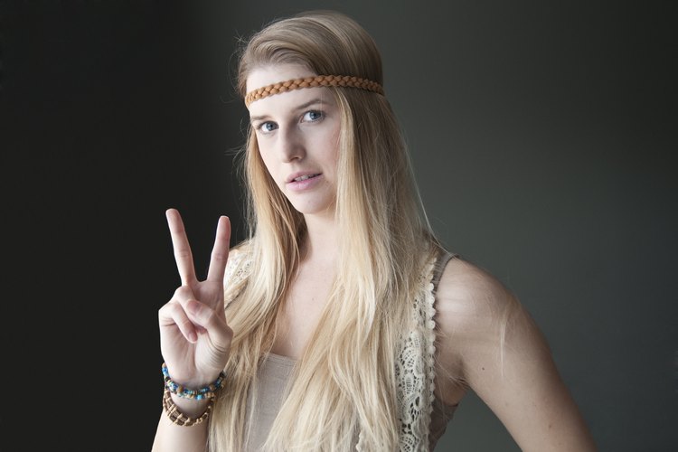 70s 60s Disco Hippie Hippy Headpiece Beaded 1960s Ladies Hair Band Headband  | eBay