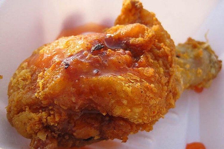 Muslos fritos.