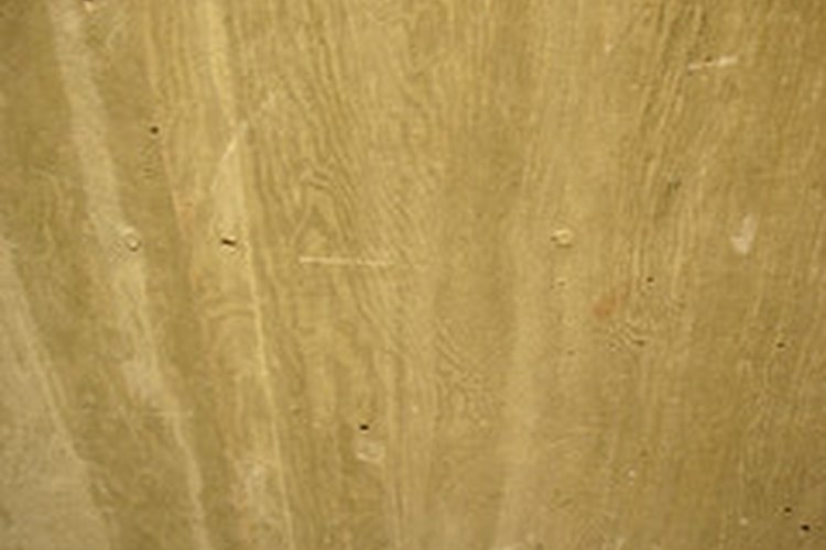 Granos de madera en el hormigón.