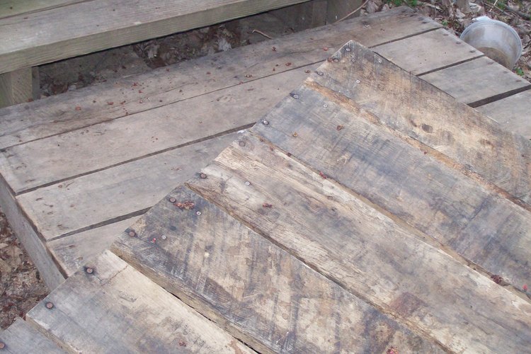 Tarimas de madera.