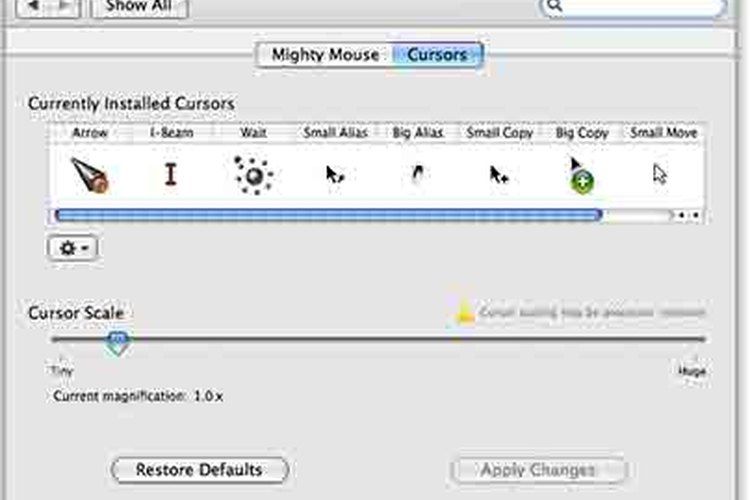 Cambia el tamaño o el aspecto de tu cursor.