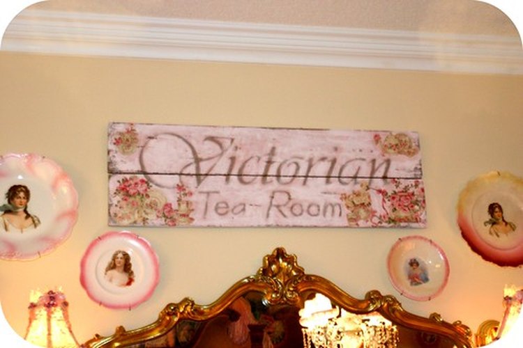 Un salón de té de estilo victoriano.