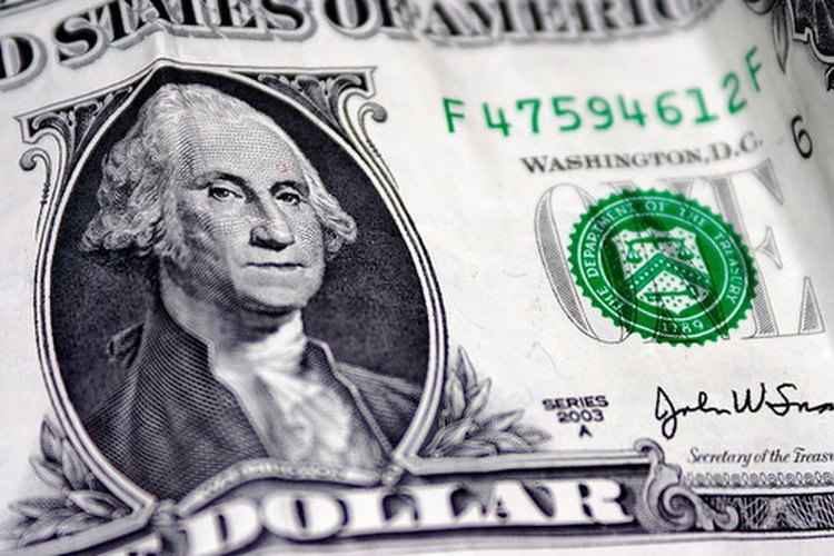George Washington en el billete de dólar.