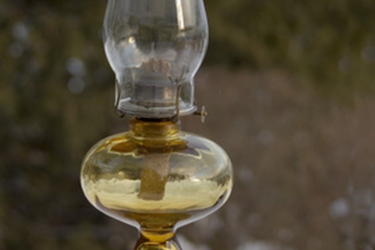 Lámpara de aceite doméstica.