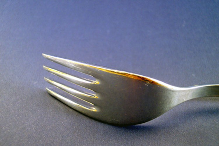 Cubiertos de acero.