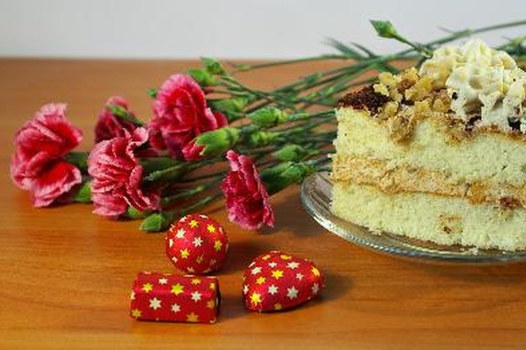 Flores y chocolates.