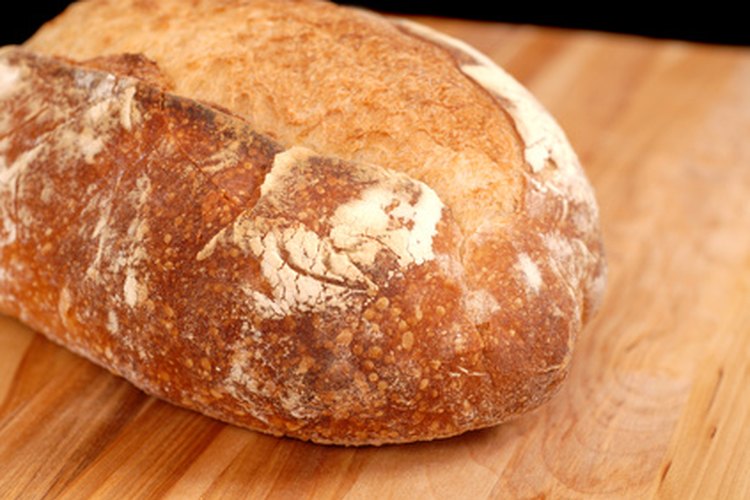 Hogaza de pan casero.