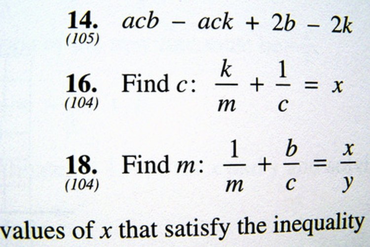 Exámenes escritos de matemáticas.