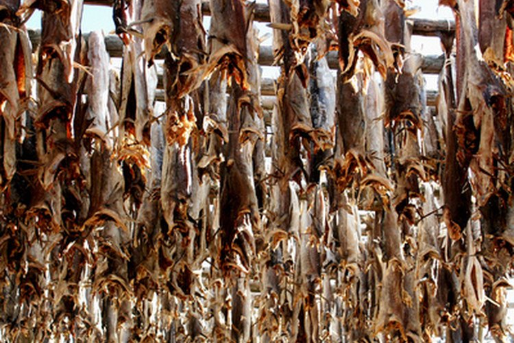Pescado seco o bacalao es el ingrediente principal en el Bacalao a la Vizcaína.