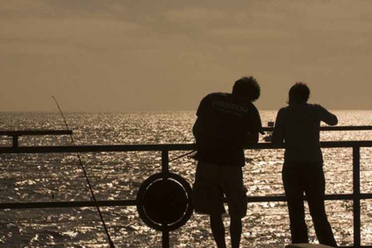 Muelles de pesca en Panamá City, Florida.