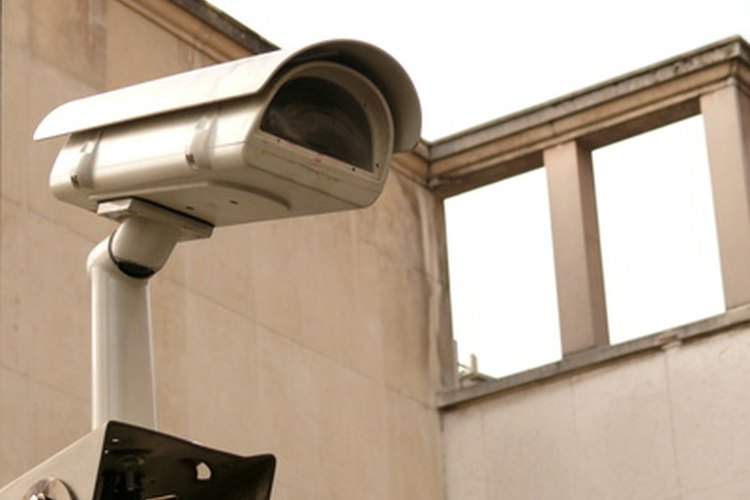 Una cámara de seguridad.