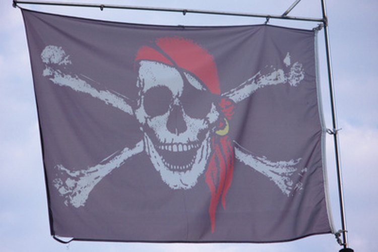 Los juegos de piratas involucran a los niños en la fiesta.