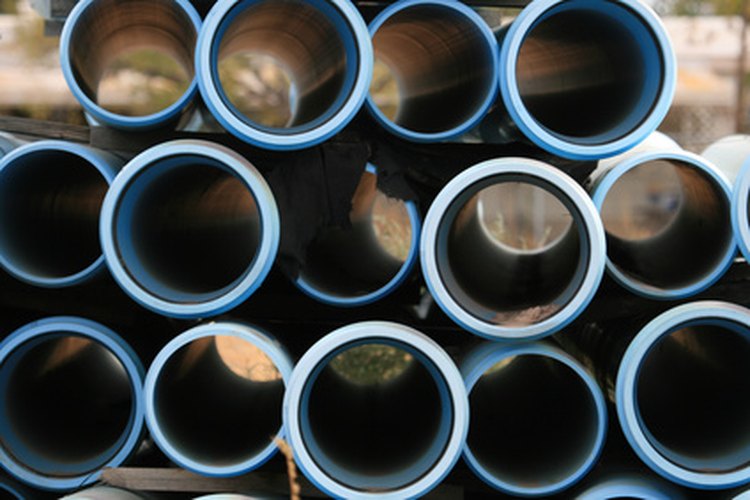 Las tuberías de PVC son un material común para los pozos de agua.