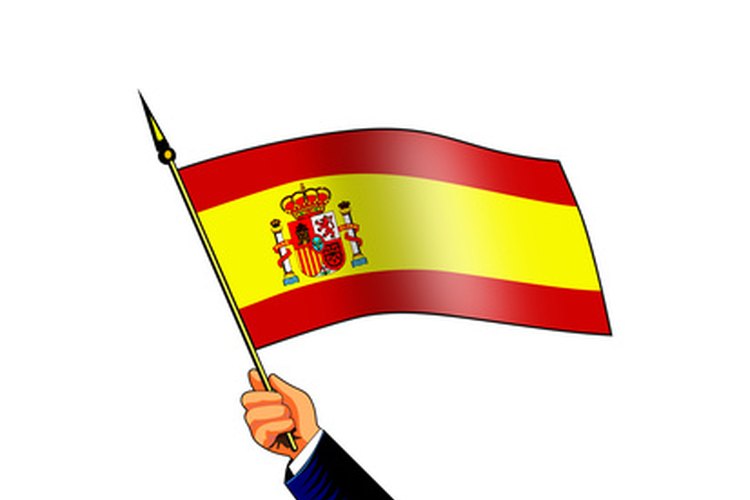 La bandera de España.