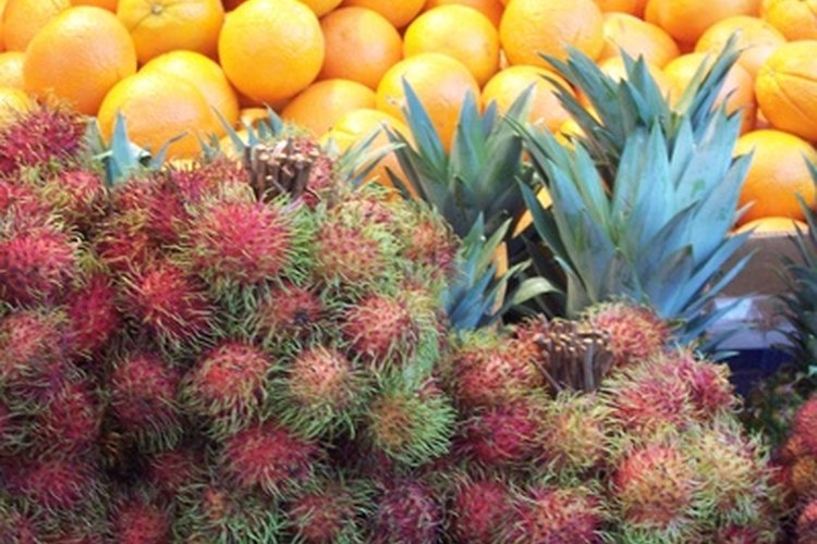 La importación de frutas exóticas como estas puede estar limitado dependiendo del tipo y país de origen.