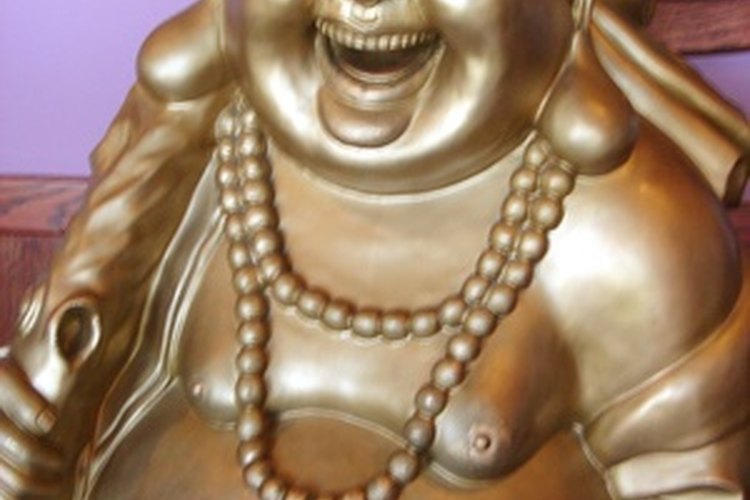Las estatuas de Buda se pueden ver normalmente en jardines.