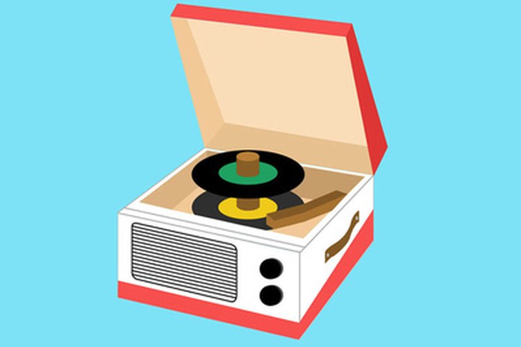 La plataforma redonda, rotatoria de un tocadiscos es una rueda que gira sobre un eje corto.