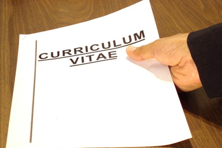 Curriculum vitae.