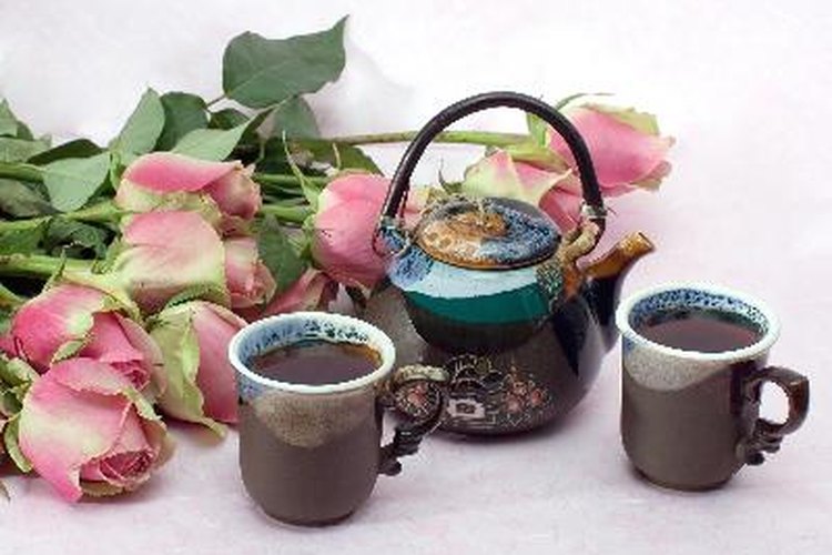 Fiesta de té para las niñas.