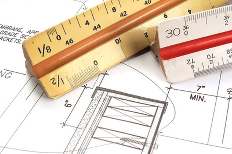 Una escala de arquitecto.