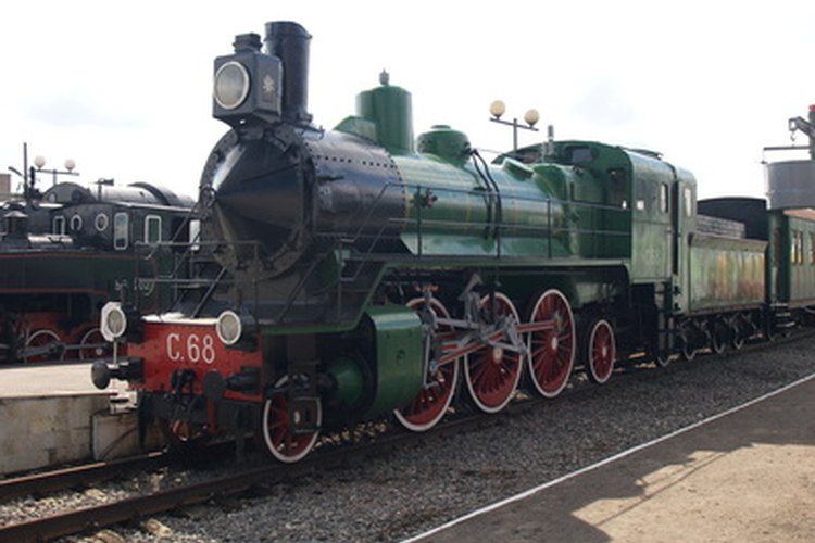 Locomotora de vapor.