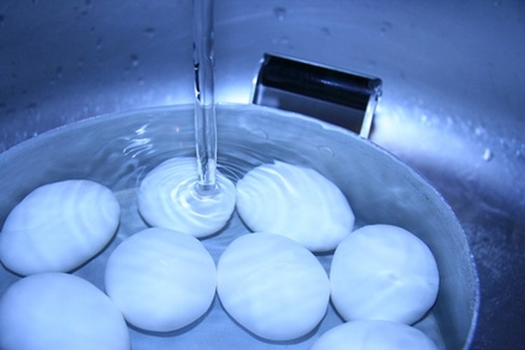 Los huevos viejos flotan en agua debido a células alargadas.