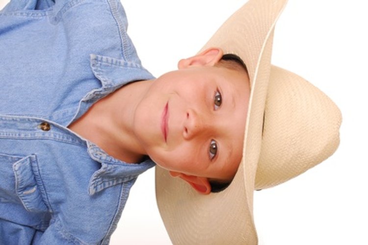 Es hora de una fiesta de vaqueros para niños.