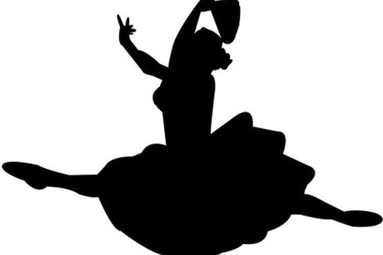 Una silueta de una bailarina realizando un
