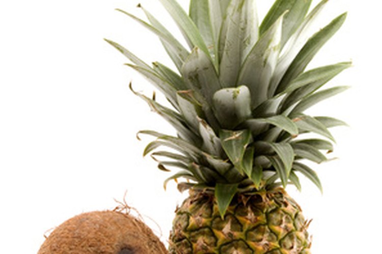 Las piña coladas brindan una mezcla cremosa de crema de coco y jugo de piña.