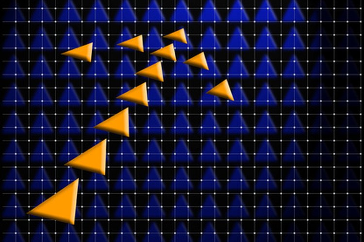 El desplazamiento es indicado formalmente por un vector, una cantidad que es dibujada como una flecha que indica la dirección y la longitud sobre la cuadrícula.